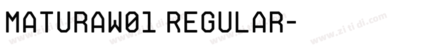 MaturaW01 Regular字体转换